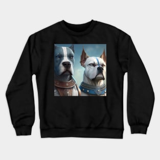 American Hairless Terrier and American Bulldog Crewneck Sweatshirt